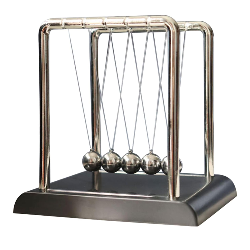 Desktop Decorative Ornament, Metal Pendulum Desktop Decoration Black